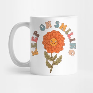 Keep On Smiling Flower Mug